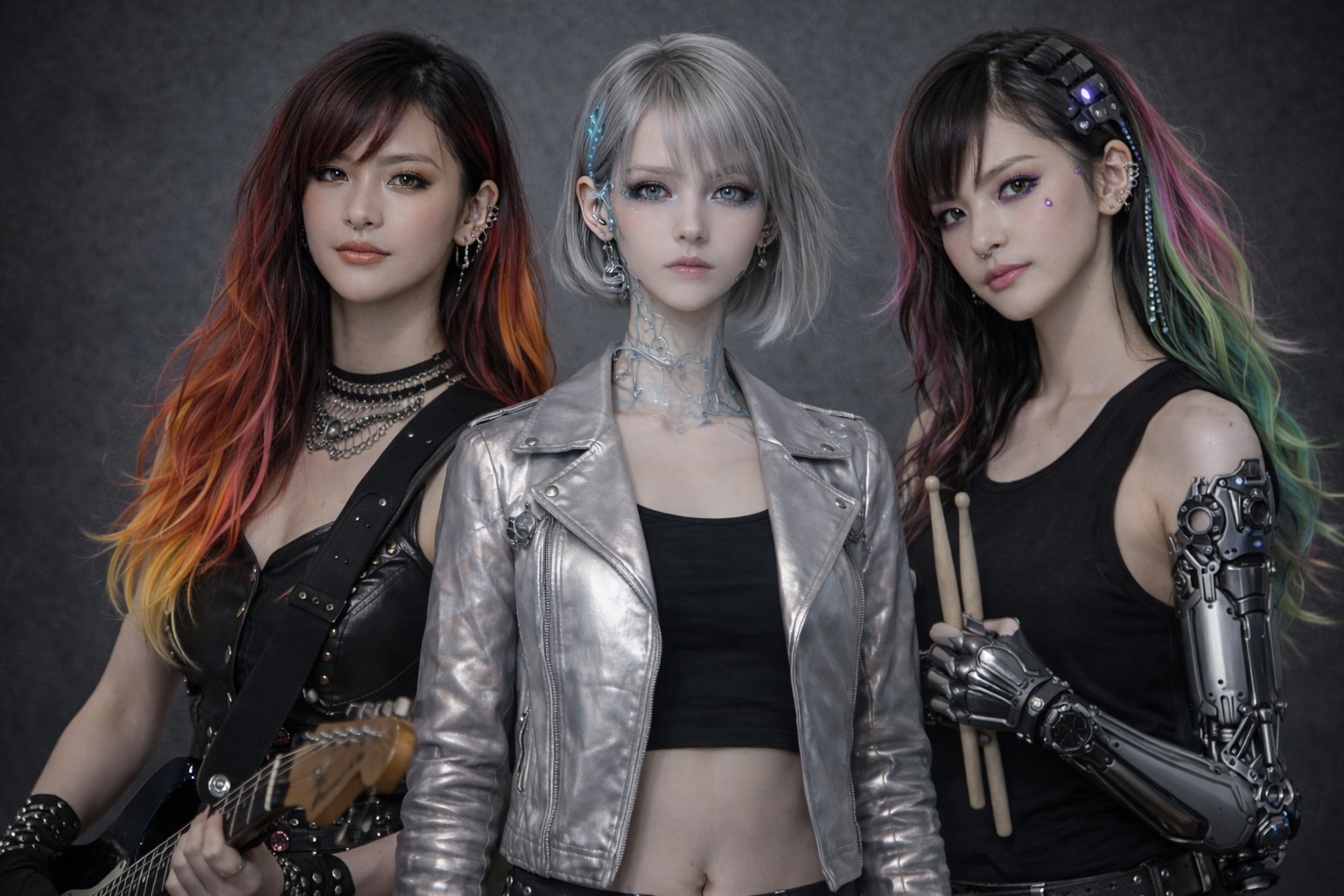 DST61の3人を写したアーティストビジュアル